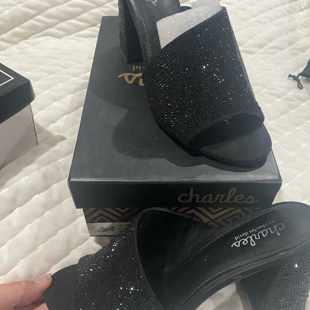 Charles David Glitter Heels